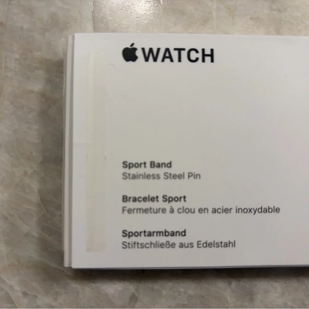 Apple 40mm Smartwatch Sport Band in Pink Sand, size S/M and M/L